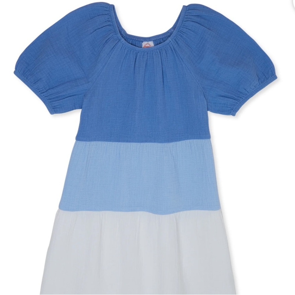 Wonder Nation Girls Tiered Cotton Gauze Dress